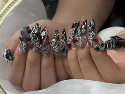 🎀ミニモSALE開催🈹［チップ長さだし] 10本持ち込みデザイン、パーツつけ放題、＜ソフトジェルオフ無料＞