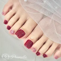 フットネイルワンカラー🩵ご新規様付け替えオフ無料🩵※口コミ必須