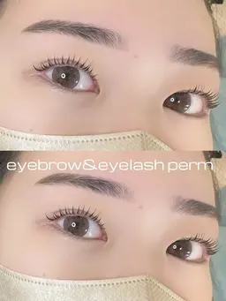 【12月限定】　眉毛wax＋まつげパーマ🌟　(眉毛メイク、コーティング剤お仕上げ付き🎶)