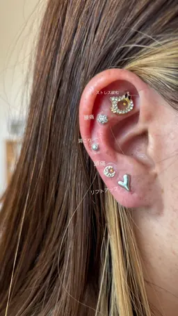 耳ツボジュエリー両耳10粒💎✨