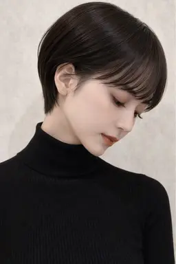 似合わせショートカット+お白髪改善カラー🤍白髪染めを使わずナチュラルな仕上がりに‪‪❤︎‬