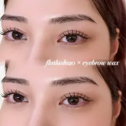 【朝のメイクの時短に】まつげパーマ+アイブロウWAX