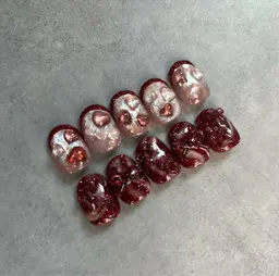 ご新規様❣️今月限定の定額2デザイン💅オフあり・オフなし¥8800🌸ご新規様他店オフ無料✨お色変更可能🙆‍♀️