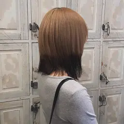 【エンド カラー】 毛先のみのポイントカラー