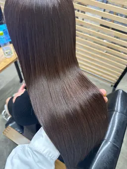 【ワンカラーで透明感🩵】　メンテナンスカット💇‍♀️➕透明感カラー➕ケアトリートメント