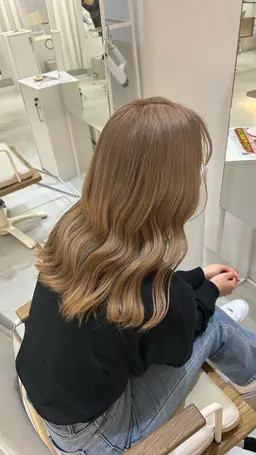 リタッチブリーチ＋オンカラー🫧