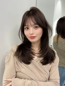 【ご新規様限定no.1人気】前髪顔周りカット+透明感カラー+Aujua 5stepトリートメント✨️