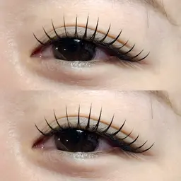 韓国風束間マツエク100本🌷(オフ込)🤍フラットラッシュ、ブラウンカラー+550円で変更可✨