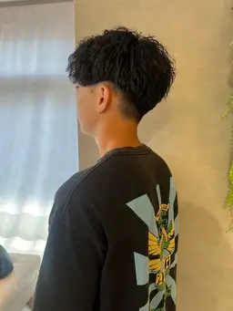 メンズカット＋ツイストスパイラルパーマ