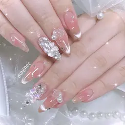 【オフ込】🩷パーツのせ放題🩷 アートやり放題コース🎀可愛いお写真プレゼント🫧ドリンクサービス🥤動画視聴可能◎