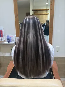 【長さ出し&エクステハイライト】80本の内20本表面ハイライト