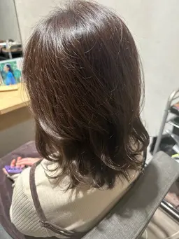 カット＋コスメ低温デジタルパーマ＋カラー＋5STEPトリートメント　¥15900