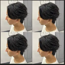 ✅今人気No.1💥✨フェザーパーマor毛流れパーマ✨💥メンズカット➕パーマ➕トリートメント