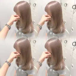 【ミニモ限定】🤍カット＋トリプルカラー(ケアブリーチ2回＋カラー)＋オリジナルトリートメント