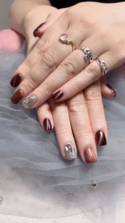 『チップ長さ出し』埋め尽くし＋ワンカラー　2本9980 →8550円　オフあり場合には＋660円