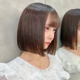 🍀似合わせ小顔カット✂️+🌈透明感カラー🌈+ナノスチーム付き1stepトリートメント✨韓国風