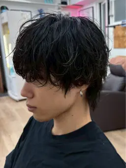 【メンズカット100%OFF‼️】💜色気ミディアム💜(メンズカット+トリートメント)