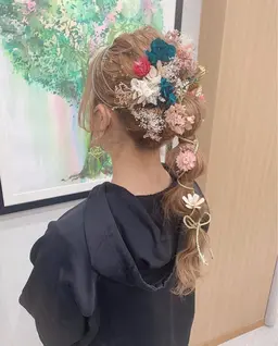 卒業式ヘアセット