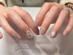 手書きアート4本コース💅🏻✨持ち込み⭕️※補足説明をよくお読みになってからご予約お願いいたします🙇