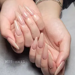 １０本長さだしアクリルスカルプワンカラーネイル🌟