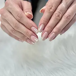 【ハンド】ベースカラーありラメグラデーション