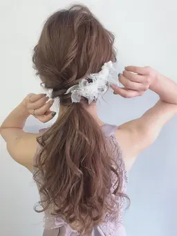 🍊hair set , arrange 🍊イベントや特別な日に´ˎ-