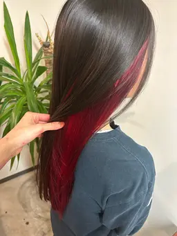 ポイント可愛いインナーカラー💕