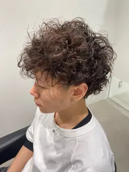 ◆男性専用イチオシメニュー◆デザインカット+パーマ+ヘッドスパ
