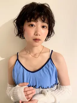 似合わせカット+コールドパーマ💧