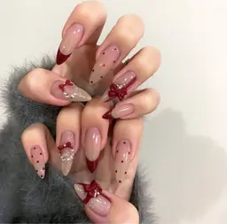 💝バレンタイン特別価額💝180分コース/パーツつけ放題/持ち込みデザイン可 【初回オフ無料】口コミあり300円OFF