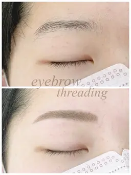 ☪️眉毛スレッティング＋眉毛脱色☪️￥4620→3850