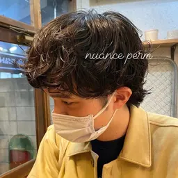 👦🏻メンズ必見🥇メンズカット+低ダメージパーマ＋トリートメント🌏（ブリーチ毛要相談）スパイラル／波巻き／ツイスト