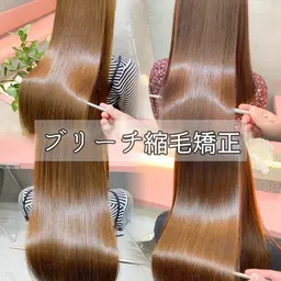 【❣️ブリーチ縮毛矯正❣️】韓国ヘア🩶似合わせカット+艶髪縮毛矯正✨️+高保湿トリートメント🫧韓国 レイヤー ロング