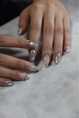 （オフなし）ニュアンスフルアートコース🦄🤍持ち込みデザイン🉑パラジェル変更可