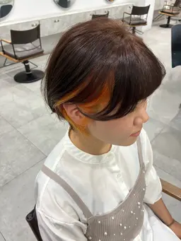 イヤリングカラー🌈【ブリーチ込み】+全体カラー+TOKIOトリートメント付き🌈