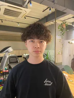 【メンズパーマ】カット＋スパイラルパーマ＋1stepトリートメント