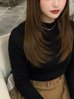 ワンカラー➕顔周りカット