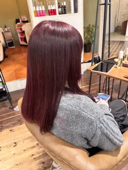 【⭐️ミニモ学割⭐️】「深みのある暖色艶カラー」ダブルカラー(ブリーチなし)