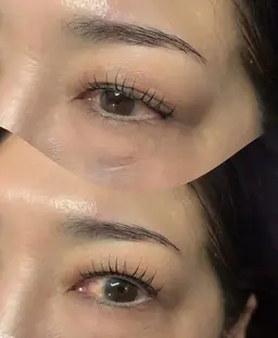 まつげパーマ×アイブロウ同時施術