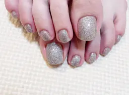 フットジェルネイル👣💅脚ケア✨ワンカラー4,950円♪ワンカラー❤️色選択可！他店オフ+1,650円