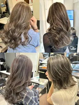 【ブリーチ1回込み】ハイライトカラー+集中ケアトリートメント