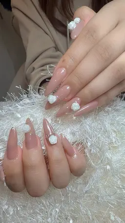 【2級持ち研修ネイリスト】長さ出しワンカラー¥6980