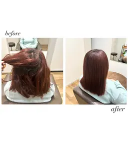 𓅯毛先カット+髪質改善ストレート𓅯【Jr.スタイリスト限定価格¥16,500】【平日限定】