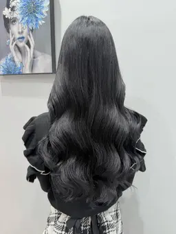 【🧿ツヤツヤの暗髪で垢抜け🧿】艶カラー&カット¥4400(ブリーチ不可)