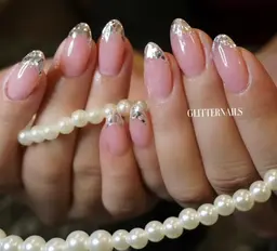 【チップ長さだし】美フォルム長さだし　カラー1色プラスストーン10個付き