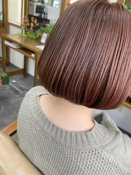 “New”《髪質改善カラー》+カット+うる艶トリートメント