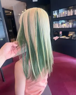 デザインカラーコース(ケアブリーチ+デザインカラー+高濃度超音波トリートメント)✨2色以上のカラーをご希望の方はこちら✨