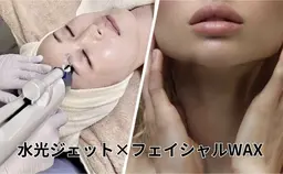 ◆人気No.1◆【スキンケアワックス脱毛＋臍帯エクソソーム“水光ジェット”】