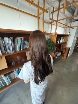 透明感カラー＋髪質改善トリートメント