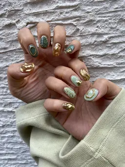 【🌿時短メニュー🌿】ジェルネイルアートし放題×ヘアカラー